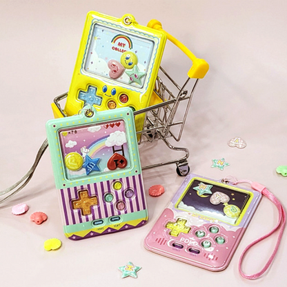 携帯ゲーム機型のフォトホルダー(ストラップセット)