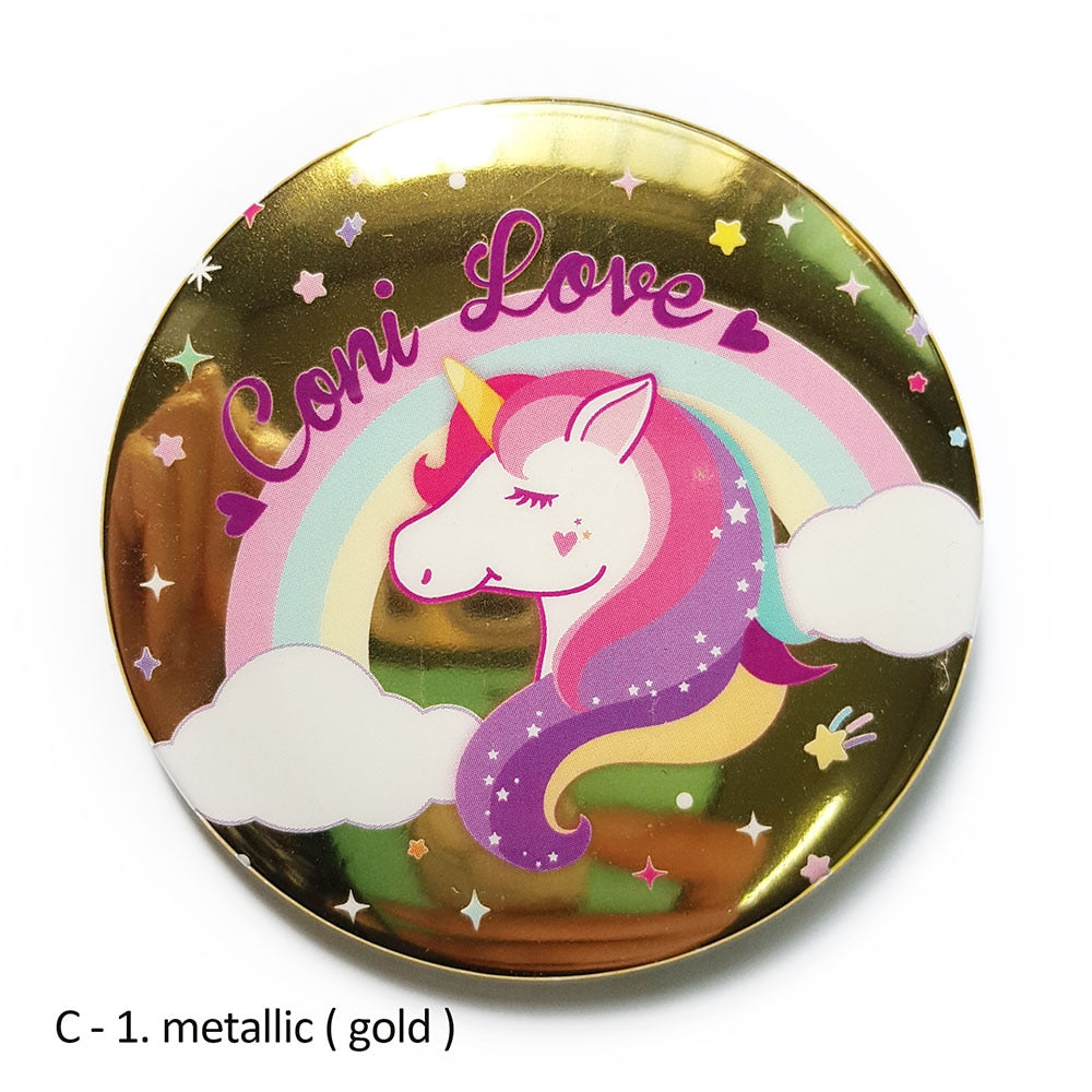 きらきら★缶バッジ・缶ミラー（白印刷）　75ｍｍ