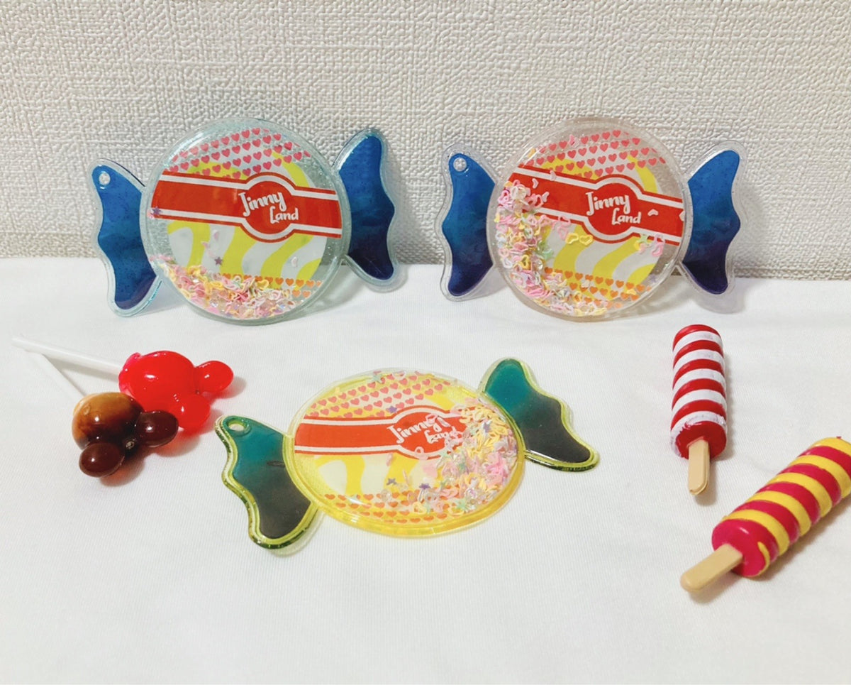 キャンディーキーホルダー（グリッター入り）