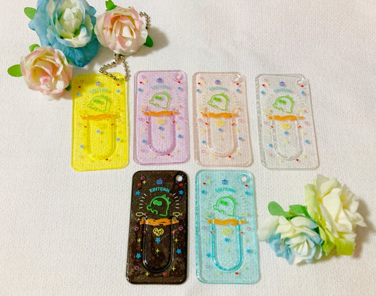 Jellyブックマーク（ラメ生地・ボールチェーン追加可能）