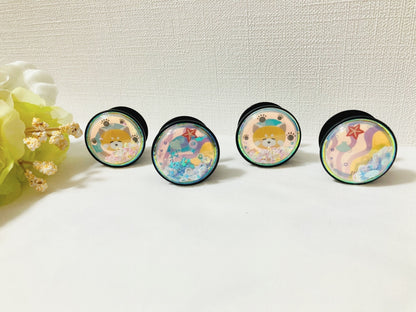 グリッター入りスマホホルダー＆スタンド (通常グリッター入り(変更可能)・蓄光+オーロラ)