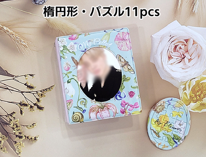 ワイドポケットコレクトアルバム（窓付き、パズルオプション追加可能、全面印刷、ハードカバー、最大40枚収納）
