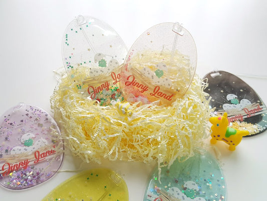 EGGタグ（ラメ生地・グリッター追加可能)