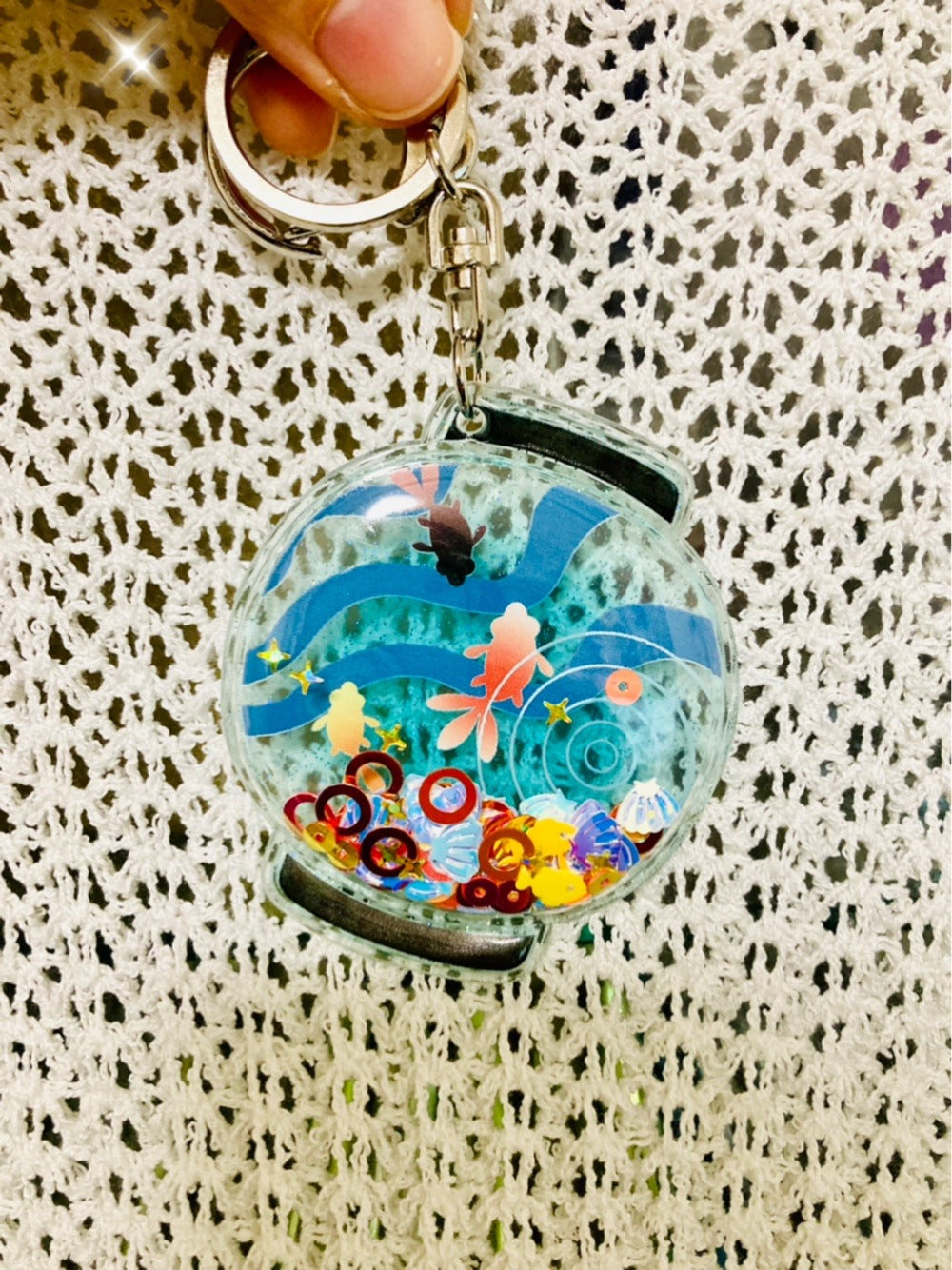 提灯キーホルダー（グリッター入り）