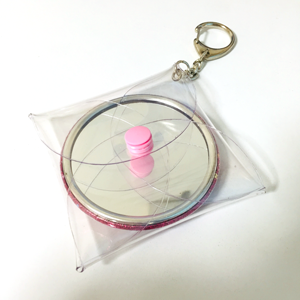 きらきら★缶バッジ・缶ミラー（白印刷）　75ｍｍ