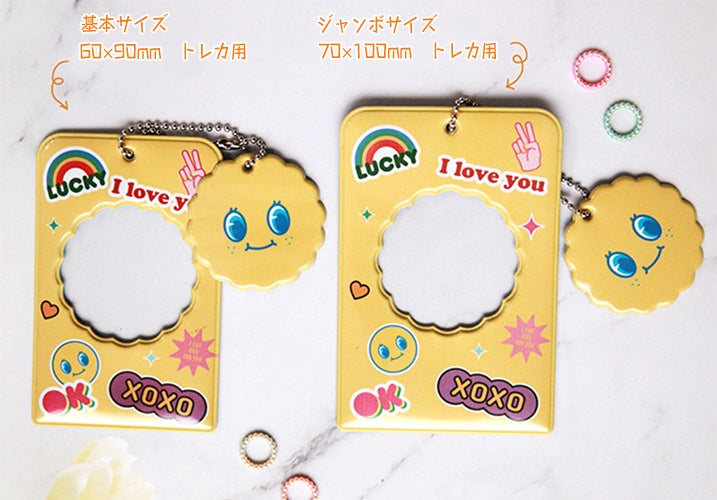 チャーム付き　ジャンボフォトホルダー(ボールチェーン追加可能)
