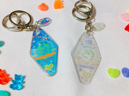 Jellyキーホルダーホテルルームキー形(キーホルダー付き）