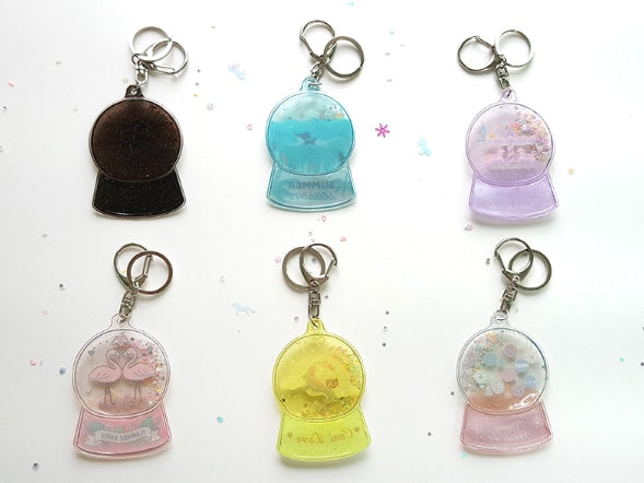 マジックボールキーホルダー(グリッター入り)