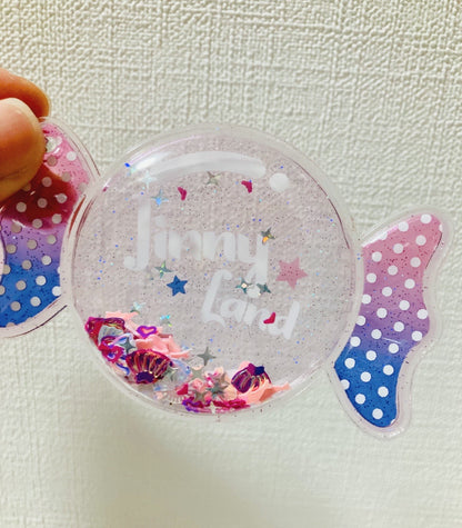 キャンディーキーホルダー（グリッター入り）