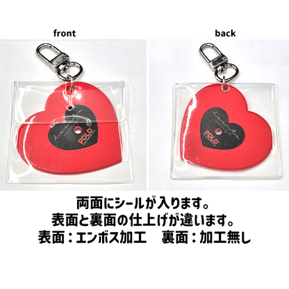 ハート型レコードチャーム