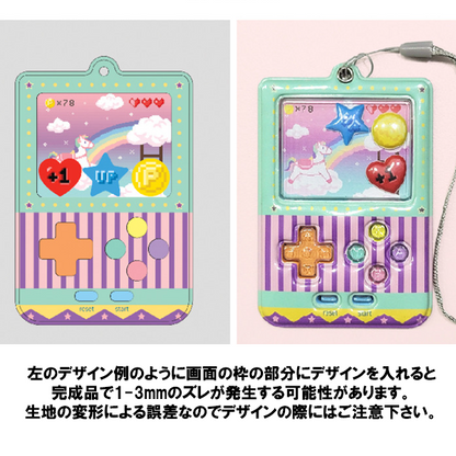 携帯ゲーム機型のフォトホルダー(ストラップセット)